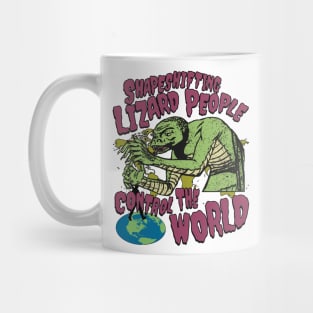 Shapeshifting Lizard People Control The World - Sci Fi B Movie Horror Poster Mug